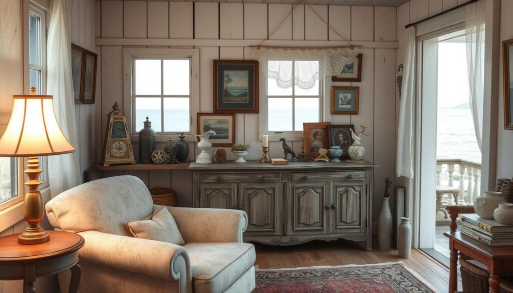 coastal and vintage interior themes