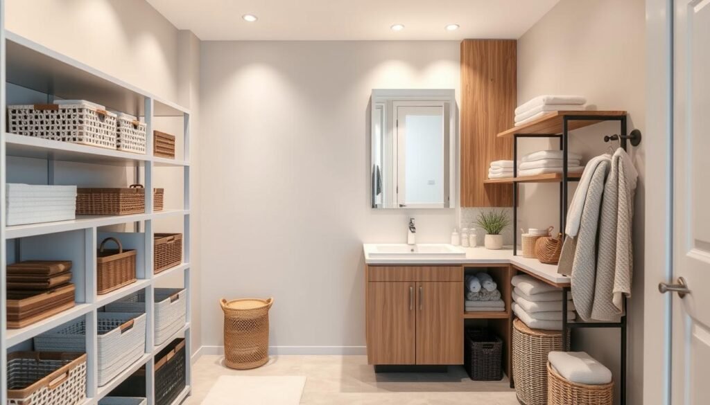 small bathroom storage solutions